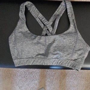 Gray Sports Bra